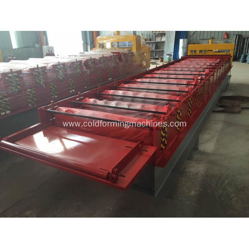 Roof and wall panel tile roll forming machine